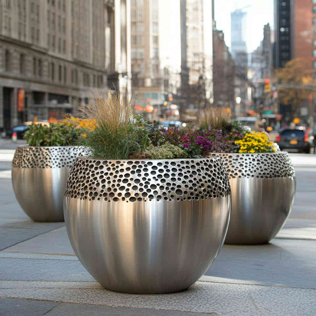 Stainless Steel Planters for Urban Spaces